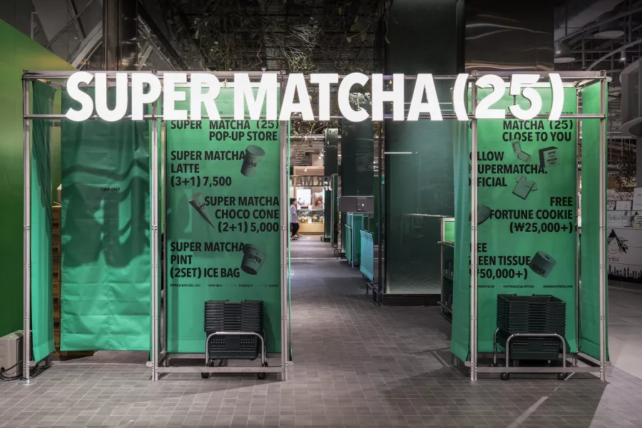 SUPER MATCHA Popup Store